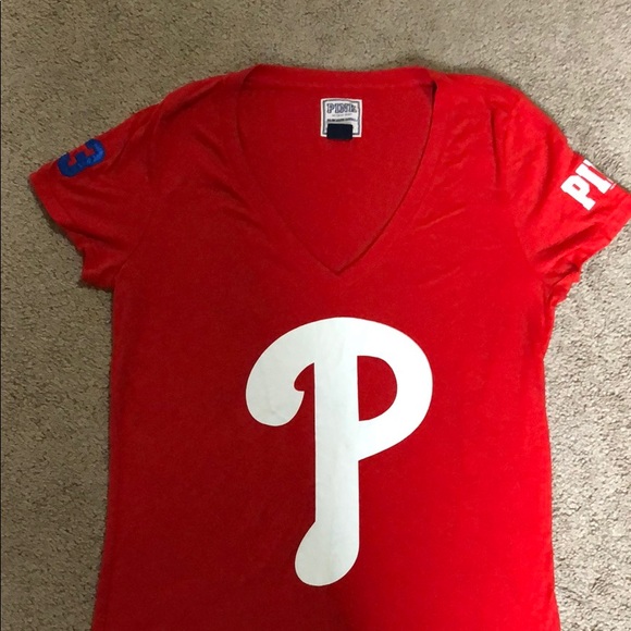 PINK Victoria's Secret Tops - VS Pink Phillies Tee PINK Victoria's Secret Tops - VS Pink Phillies Tee